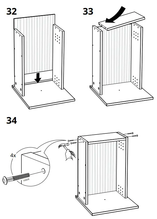IKEA AA-505125-14-100 HEMNES Desk Dark Gray Stained - fig 29