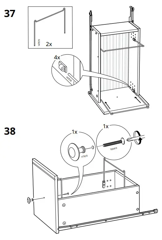 IKEA AA-505125-14-100 HEMNES Desk Dark Gray Stained - fig 32