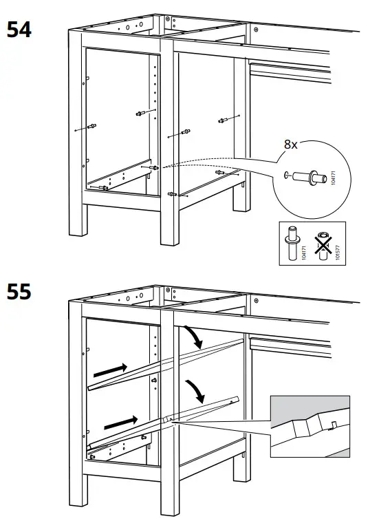 IKEA AA-505125-14-100 HEMNES Desk Dark Gray Stained - fig 43