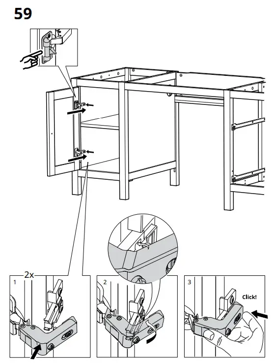 IKEA AA-505125-14-100 HEMNES Desk Dark Gray Stained - fig 47