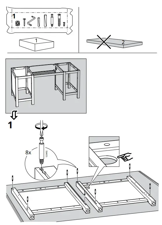 IKEA AA-505125-14-100 HEMNES Desk Dark Gray Stained - fig 5