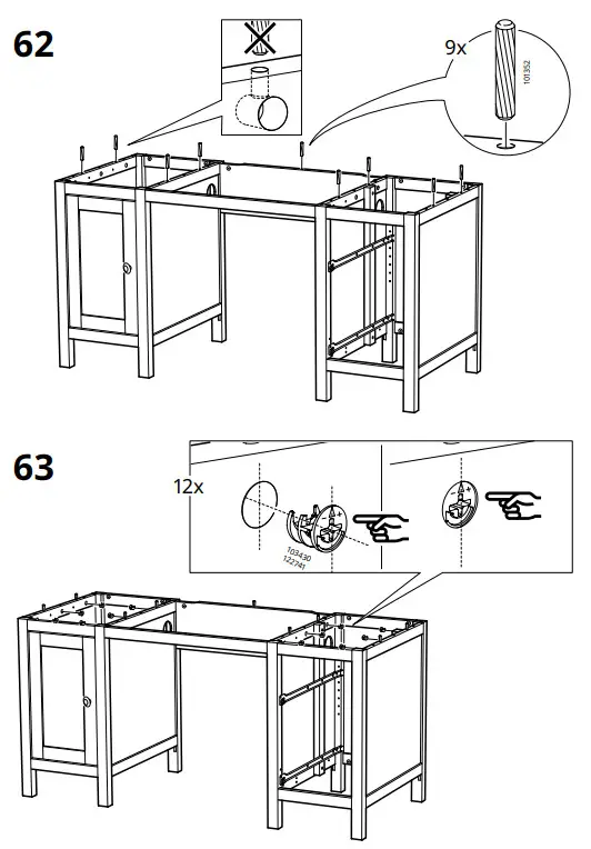 IKEA AA-505125-14-100 HEMNES Desk Dark Gray Stained - fig 51