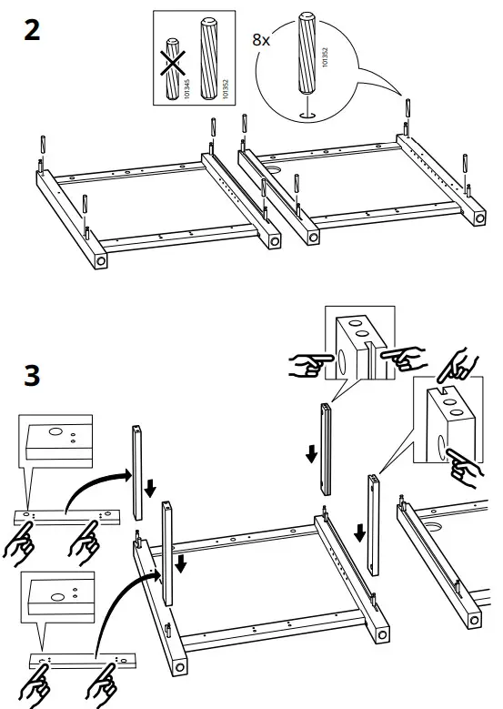 IKEA AA-505125-14-100 HEMNES Desk Dark Gray Stained - fig 6