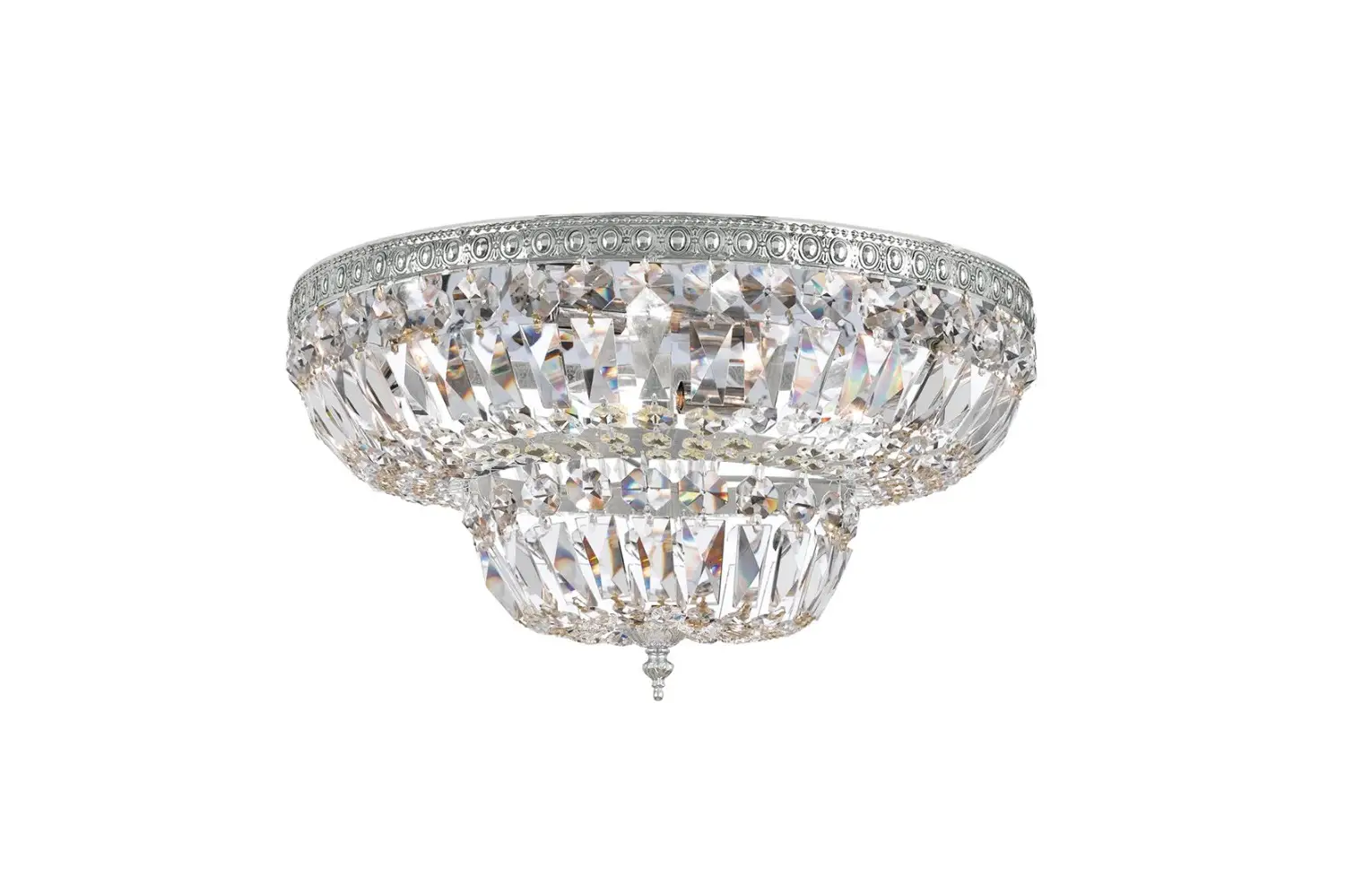 Crystorama 718-ch-cl-saq Four Light Ceiling Mount Instruction Manual