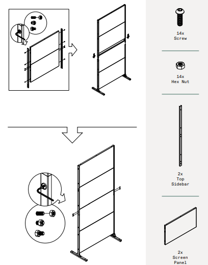 veradek-OUTDOOR-Privacy-Screen-Four-Panel-Screen-Set-FIG-9