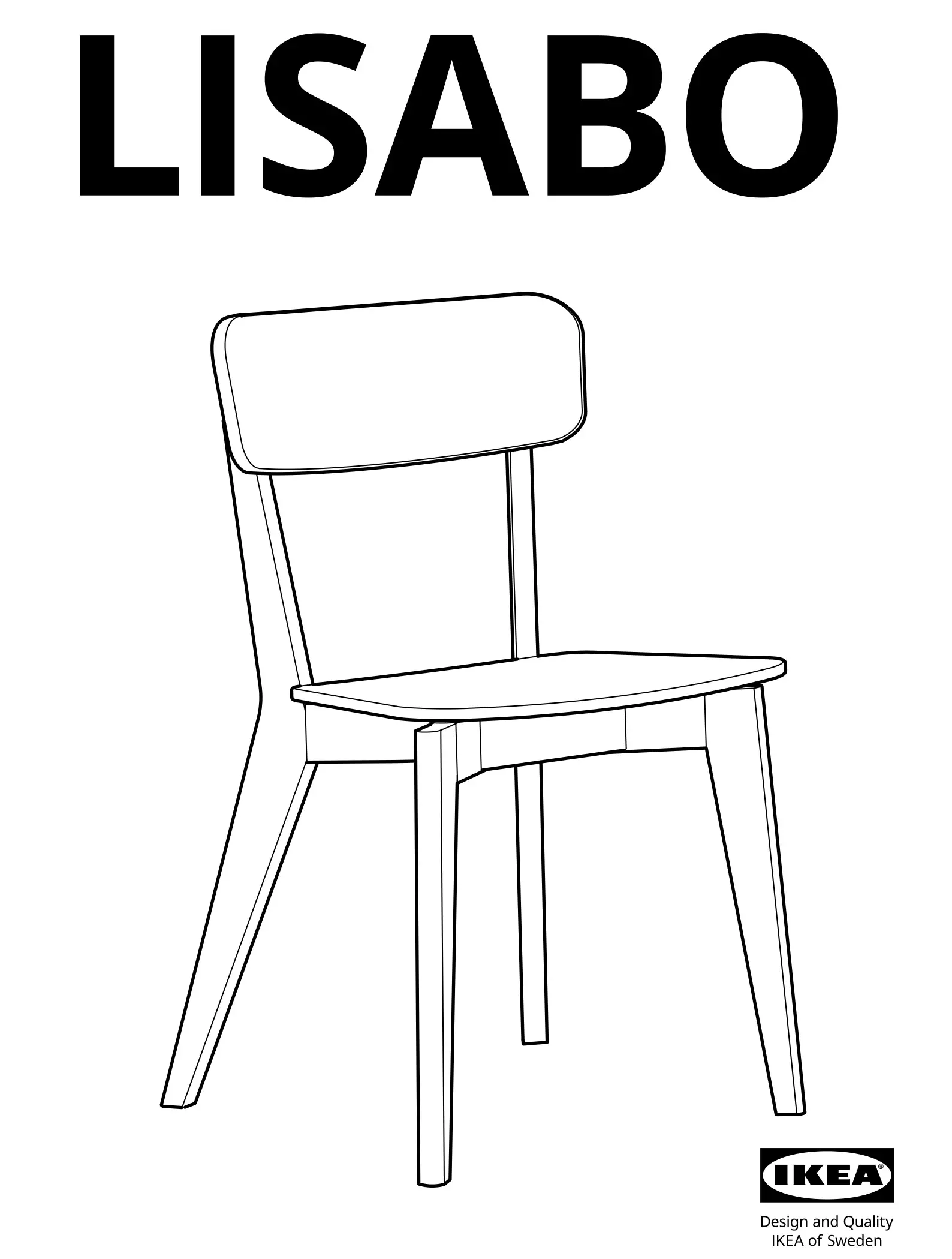 IKEA LISABO Table Instruction Manual
