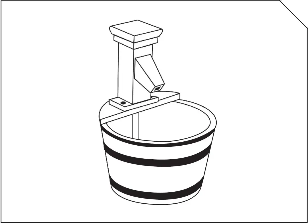 Outsunny 844 216V01 Wooden Barrel Electric Pump Fountain - Done