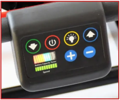 VOLTSTAIR Titan Motorized Dolly - Control Panel