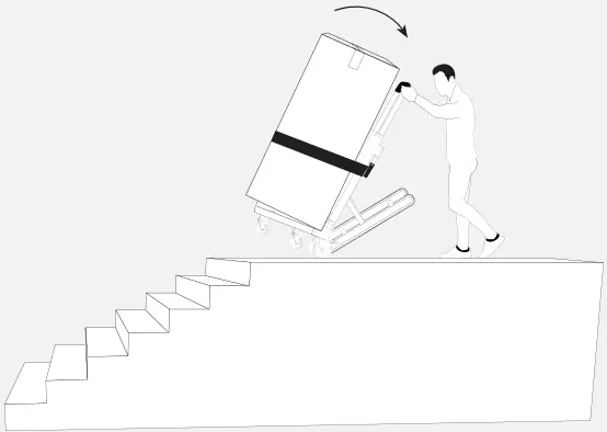 VOLTSTAIR Titan Motorized Dolly - descend