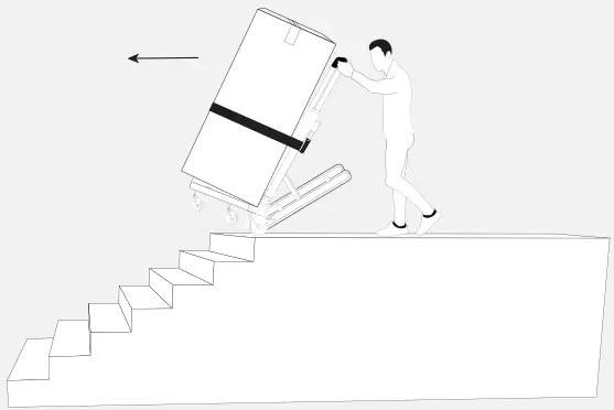 VOLTSTAIR Titan Motorized Dolly - stairs