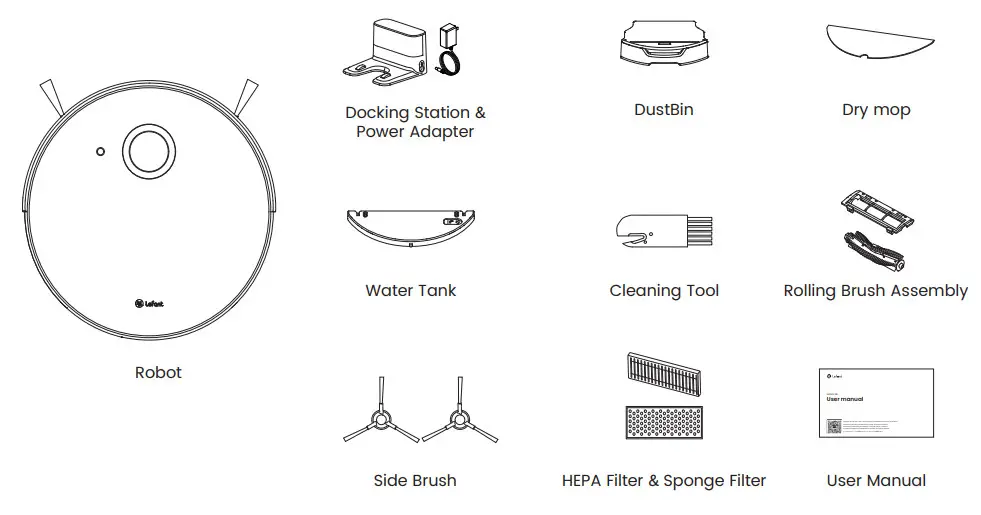 Lefant OPPO N3 Sweeping Robot Vacuum - Packing