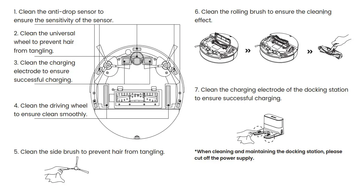 Lefant OPPO N3 Sweeping Robot Vacuum - accessories