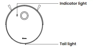 Lefant OPPO N3 Sweeping Robot Vacuum - buttons