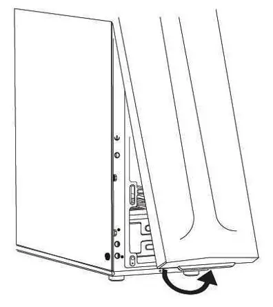 fingers GK47 Gaming PC Case - Remove front panel