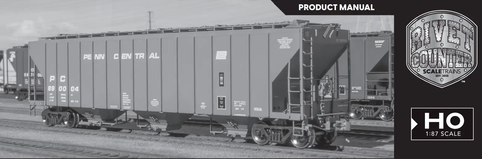 RIVET COUNTER HO Scale P-S 4785 Covered Hopper Train