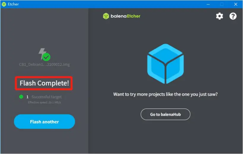 BIGTREETECH CB1 V2.2 - Start to Write OS 7