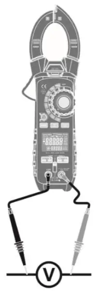 PCE Instruments PCE HVAC 6 Clamp Meter - voltage