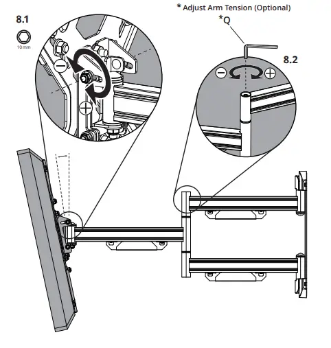 kanto PS400SG Outdoor TV Mount - Brackets 11