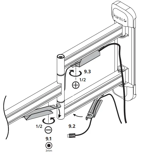 kanto PS400SG Outdoor TV Mount - Brackets 12
