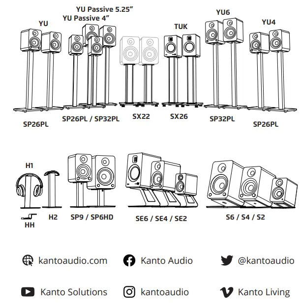 kanto PS400SG Outdoor TV Mount - Brackets 14