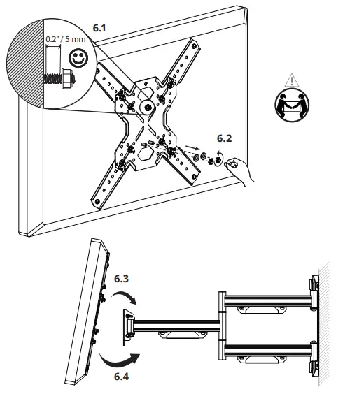 kanto PS400SG Outdoor TV Mount - Brackets 8