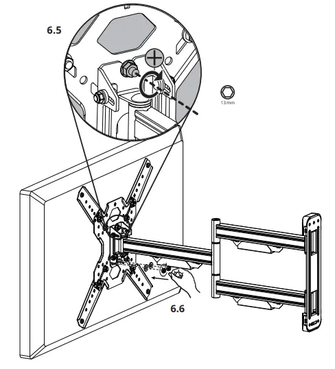 kanto PS400SG Outdoor TV Mount - Brackets 9
