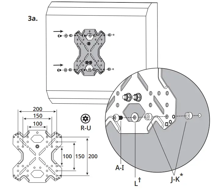 kanto PS400SG Outdoor TV Mount - Brackets