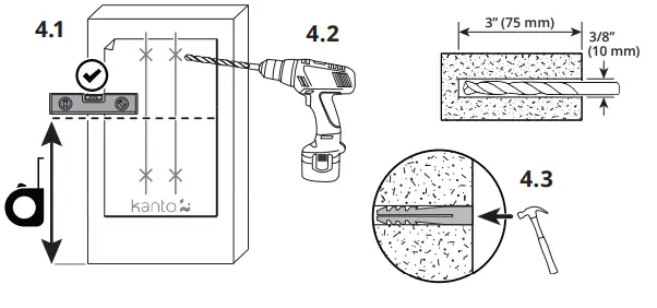 kanto PS400SG Outdoor TV Mount - Brackets5