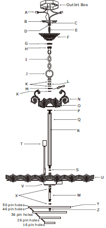 CRYSTORAMA 1487-HB-CL-MWP Eight Light Chandelier 05