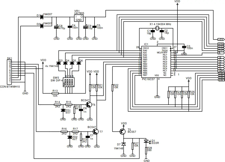 WHADDA K8035 - Schematic diagram 2