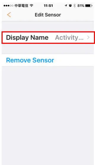 Rename Sensor