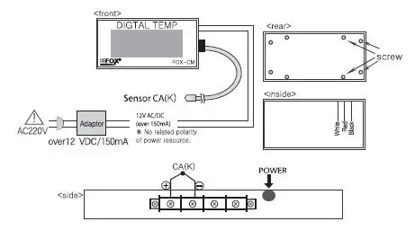 Conotec FOX-PM6101 Digital Temperature Humidity Indicator User Manual-fig-5