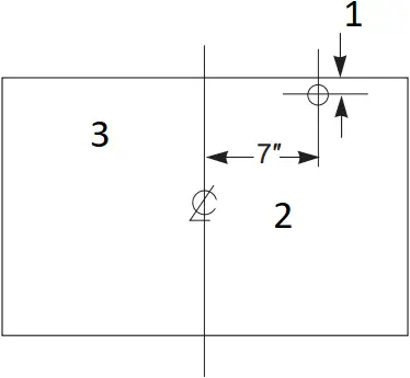 GE JGP3036DLBB - GAS SUPPLY LOCATION FROM BACKWALL