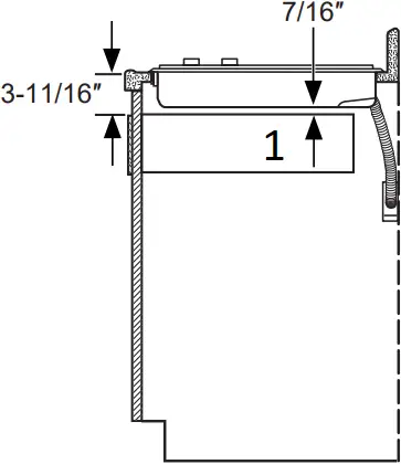 GE JGP3036DLBB - MINIMUM CLEARANCE DIMENSIONS 2