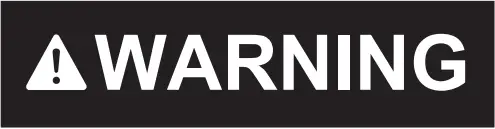GE JGP3036DLBB - Warning