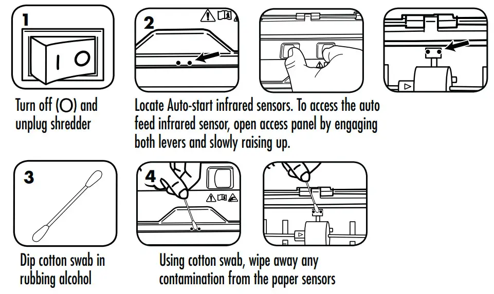 FELLOWES AutoMax 80M Auto Feed Paper Shredder - SENSORS