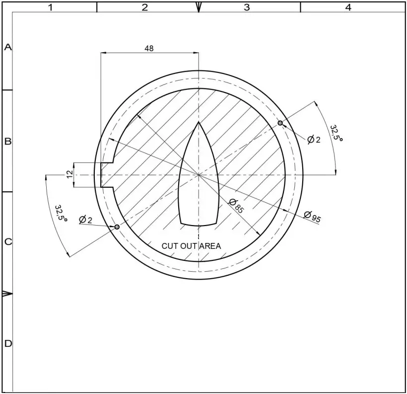 RIVIERA BA1 2022 Magnetic Compass - DIAMITER 2