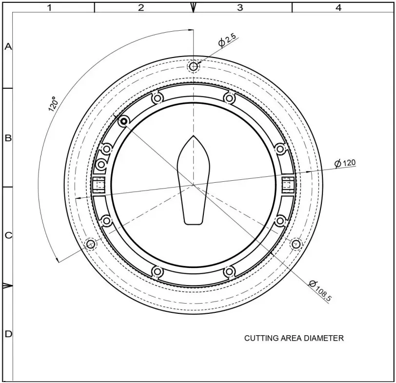 RIVIERA BA1 2022 Magnetic Compass - DIAMITER