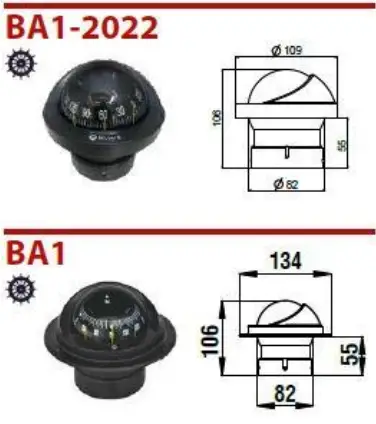 RIVIERA BA1 2022 Magnetic Compass - FIGURE 2