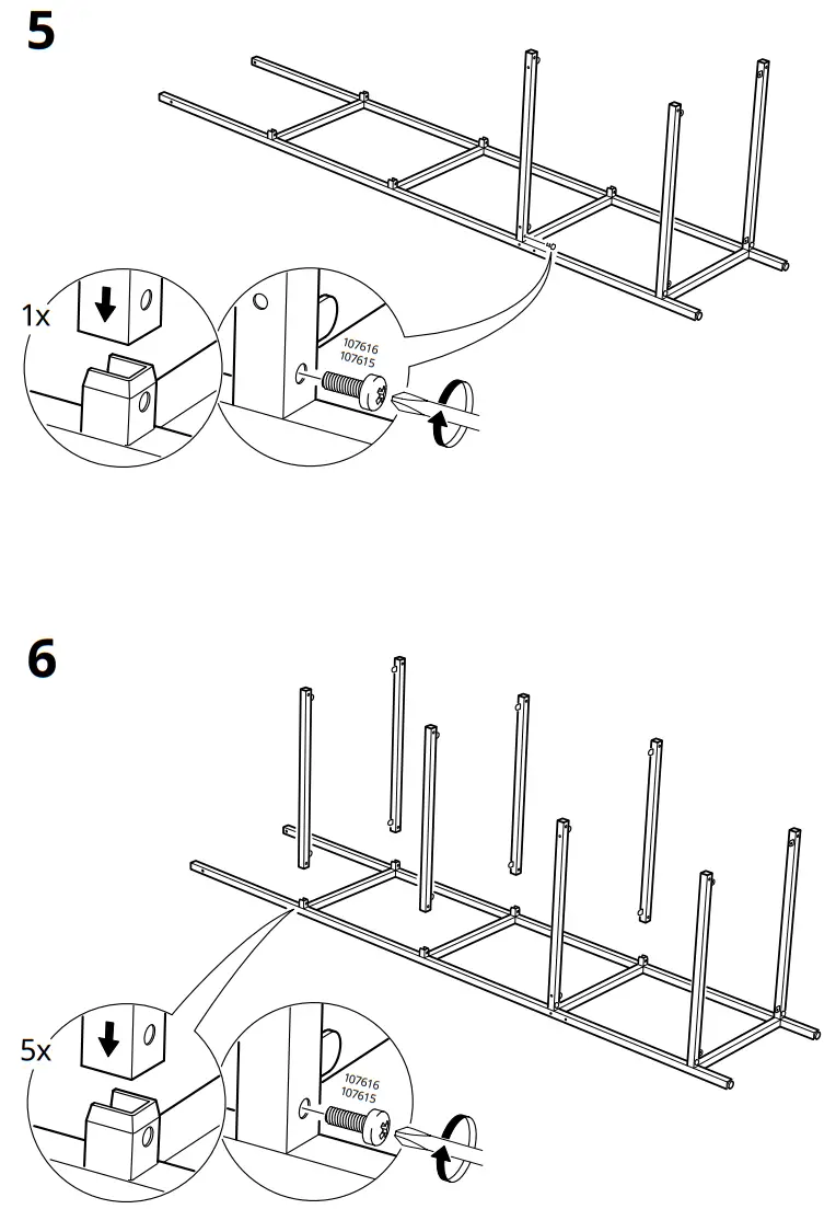 IKEA VITTSJO Shelving Unit - Assembly 1