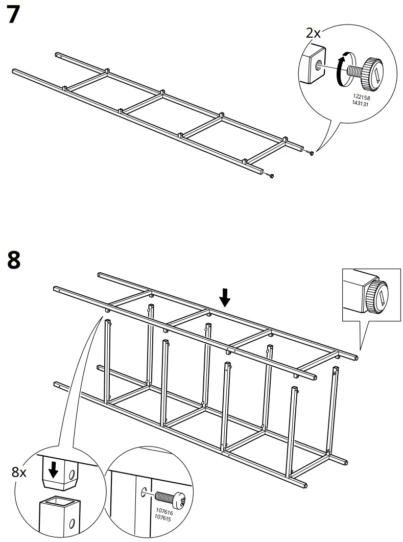 IKEA VITTSJO Shelving Unit - Assembly 2