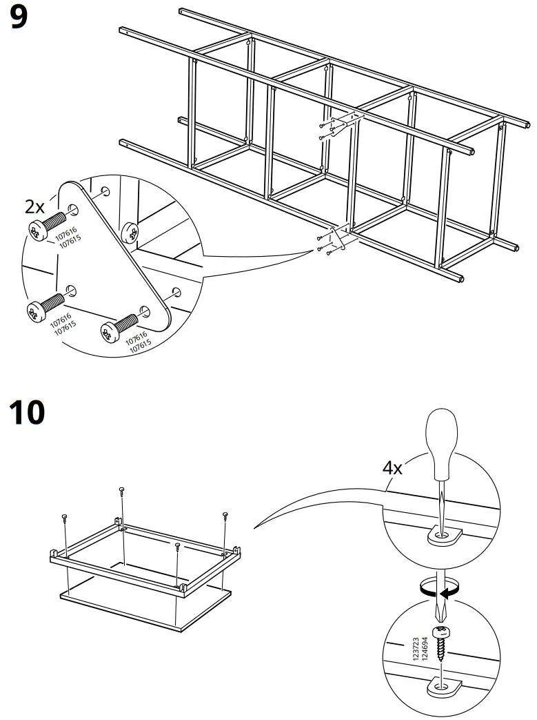 IKEA VITTSJO Shelving Unit - Assembly 3