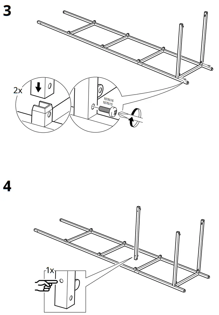 IKEA VITTSJO Shelving Unit - Assembly