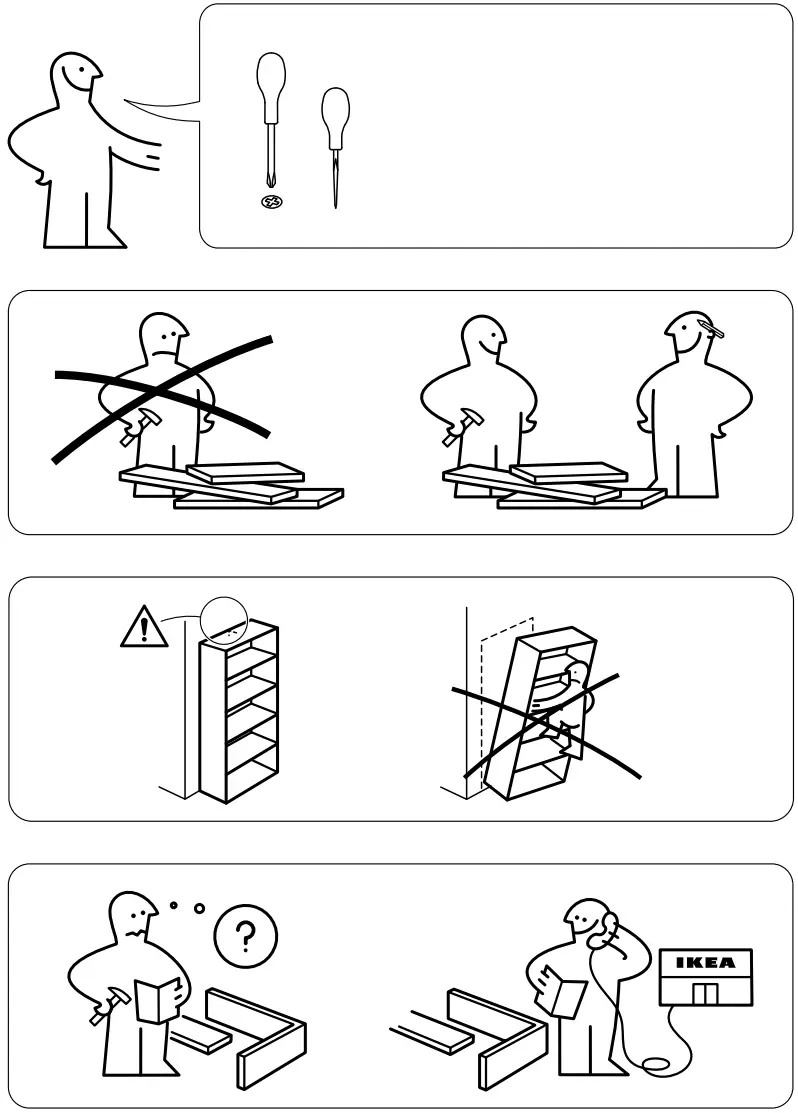 IKEA VITTSJO Shelving Unit - Safety