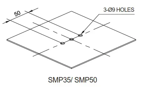 Qlightec SMP35, SMP50 Self Standing Multifunctional Electric Sounder - diagram
