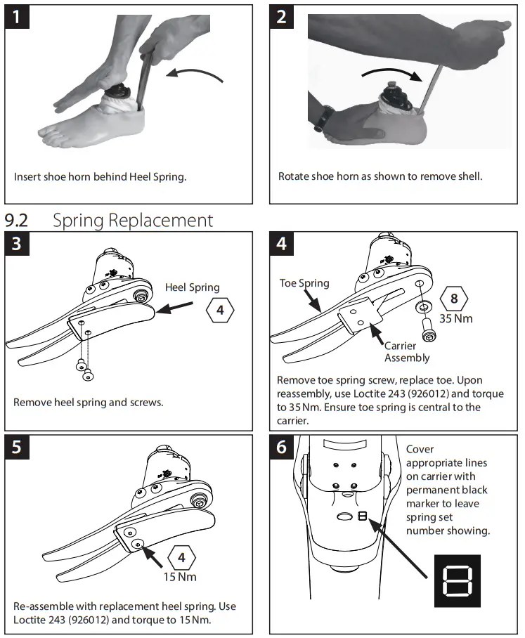 Blatchford EVAC22L1S Medical Equipment -Instructions