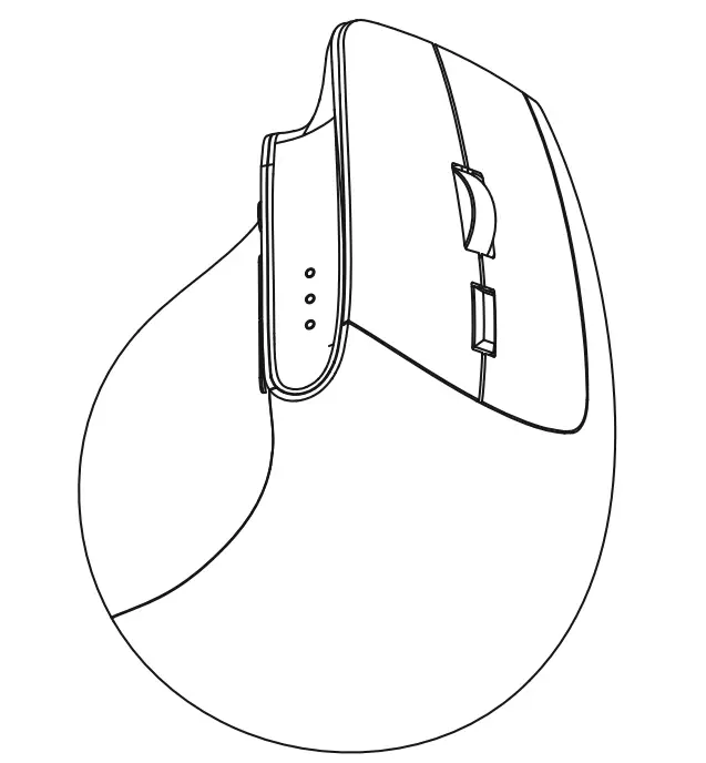 Hama 00182691 EMW-700 Ergonomic Vertical Multi Device Mouse