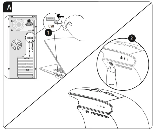 Pairing mode 2.4 GHz