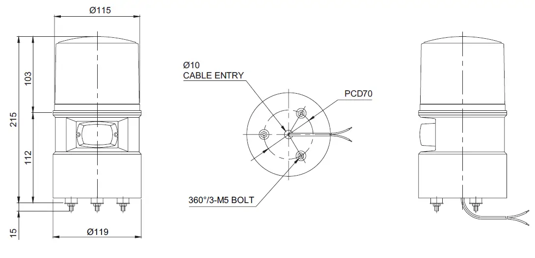 S125D series Signal Warning Light and Alarm Sounder Combinations 1