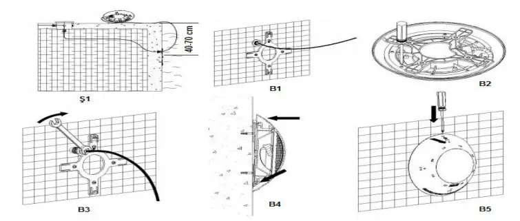 Goldsan Surface Mounted Pool Light - İnstallation